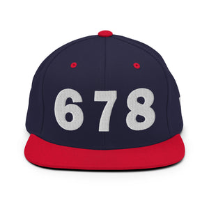 678 Area Code Snapback Hat