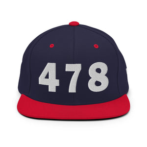 478 Area Code Snapback Hat