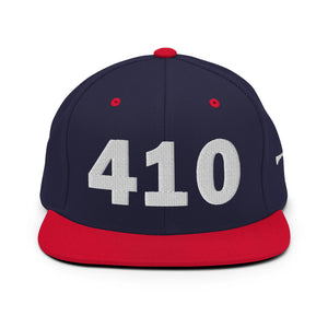 410 Area Code Snapback Hat