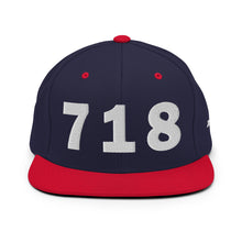 Load image into Gallery viewer, 718 Area Code Snapback Hat