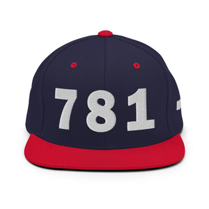 781 Area Code Snapback Hat