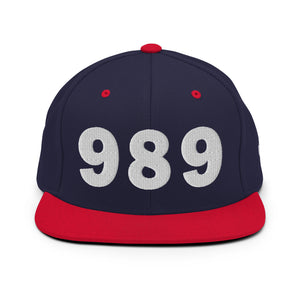 989 Area Code Snapback Hat