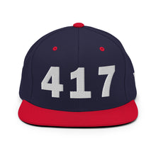 Load image into Gallery viewer, 417 Area Code Snapback Hat