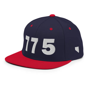 775 Area Code Snapback Hat