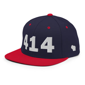 414 Area Code Snapback Hat