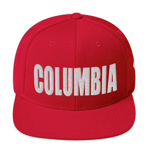 Columbia South Carolina Snapback Hat Red