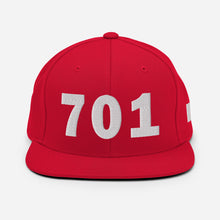 Load image into Gallery viewer, 701 Area Code Snapback Hat