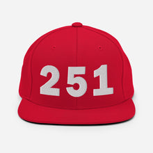 Load image into Gallery viewer, 251 Area Code Snapback Hat