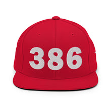 Load image into Gallery viewer, 386 Area Code Snapback Hat