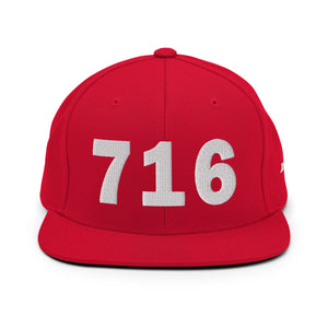 716 Area Code Snapback Hat