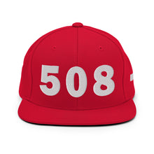 Load image into Gallery viewer, 508 Area Code Snapback Hat