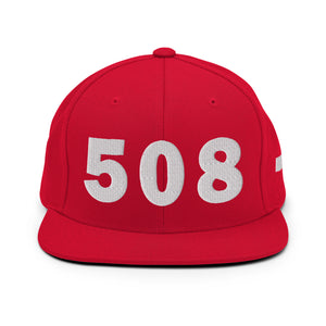 508 Area Code Snapback Hat