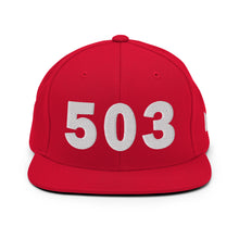 Load image into Gallery viewer, 503 Area Code Snapback Hat