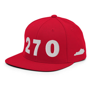 270 Area Code Snapback Hat