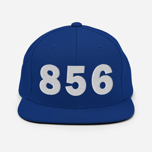 856 Area Code Snapback Hat