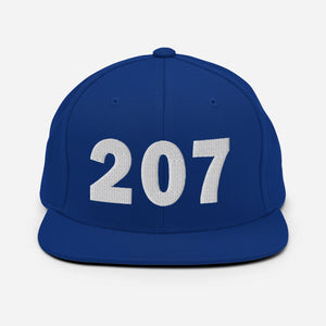 207 Area Code Snapback Hat