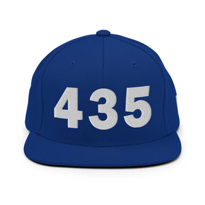 435 Area Code Snapback Hat