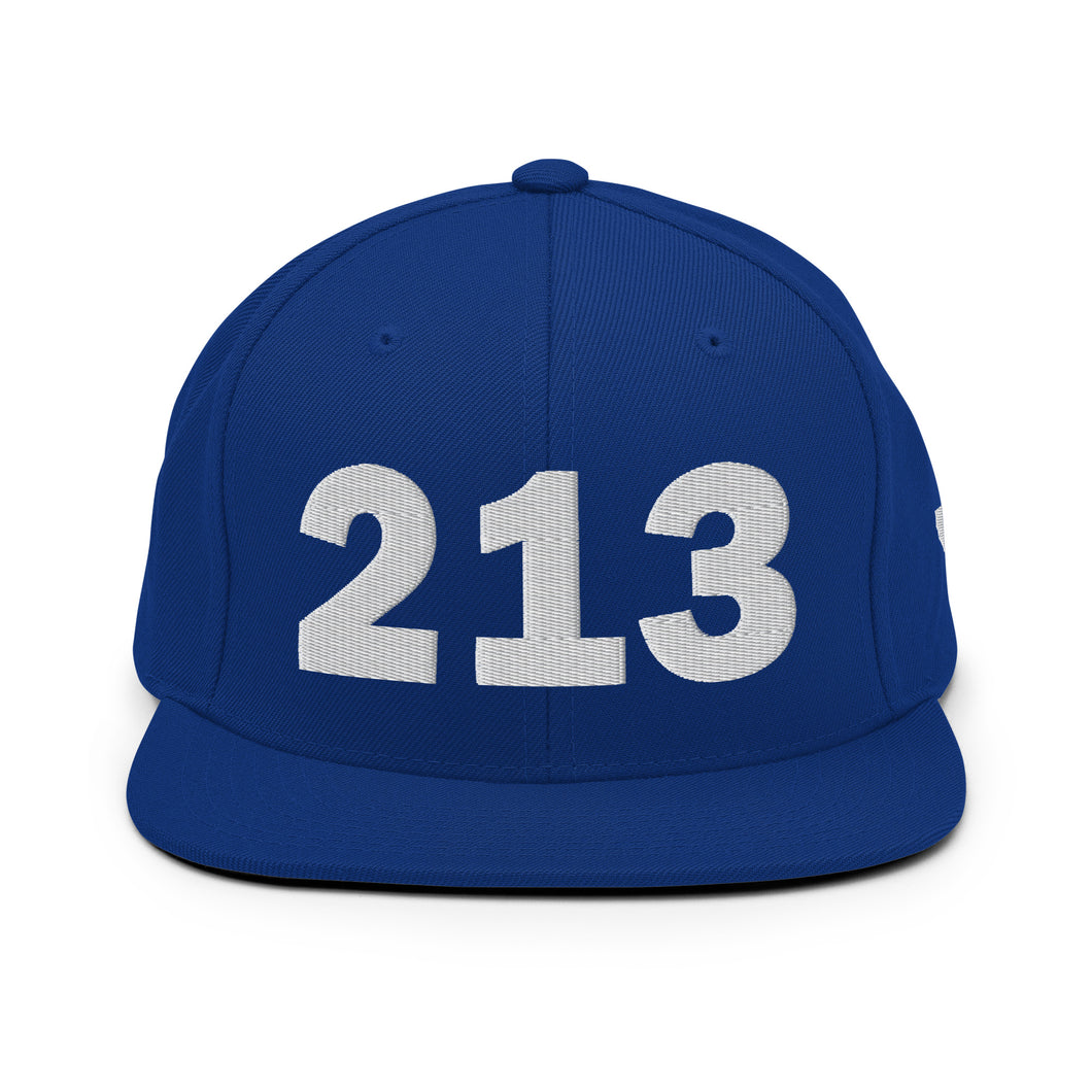 213 Area Code Snapback Hat