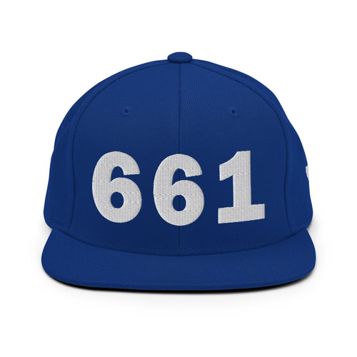 661 Area Code Snapback Hat