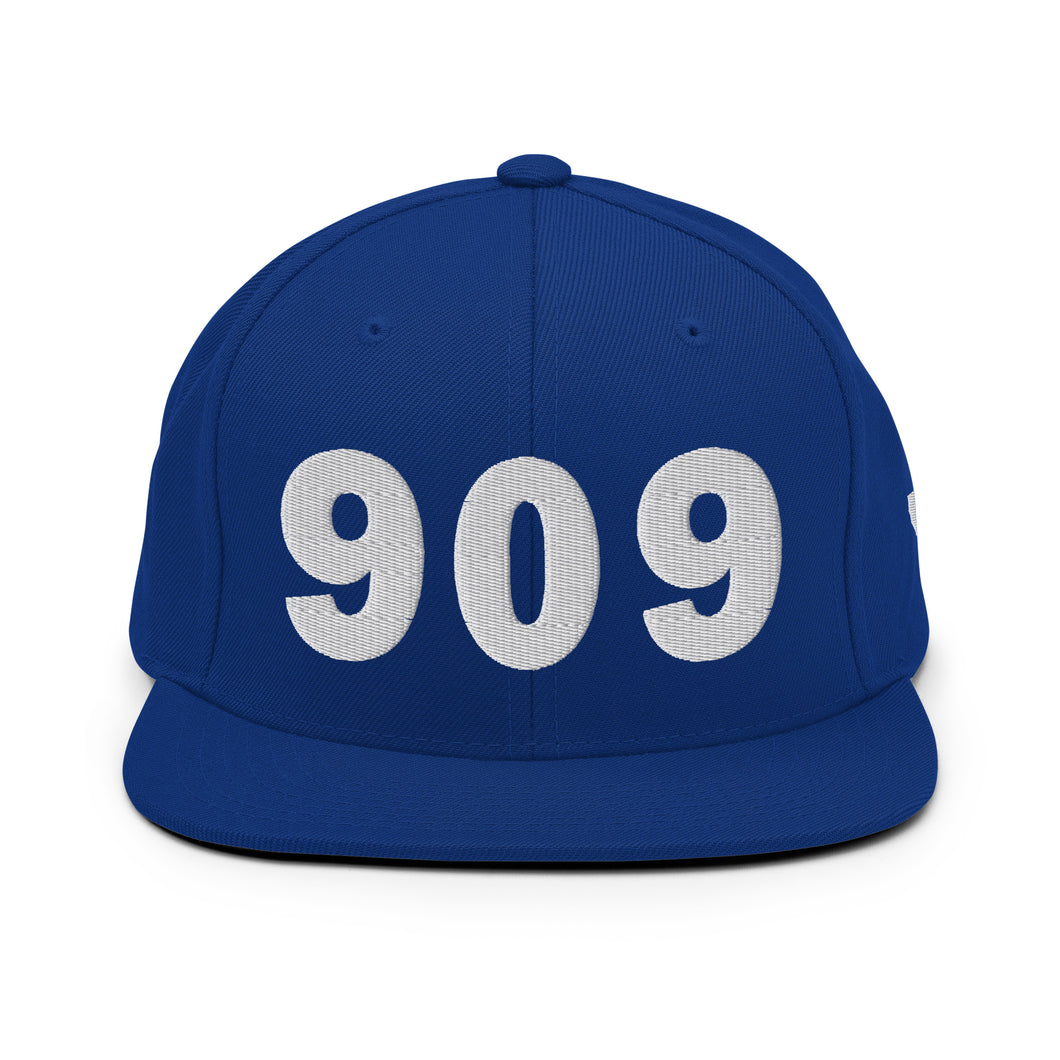 909 Area Code Snapback Hat