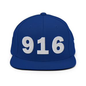 916 Area Code Snapback Hat