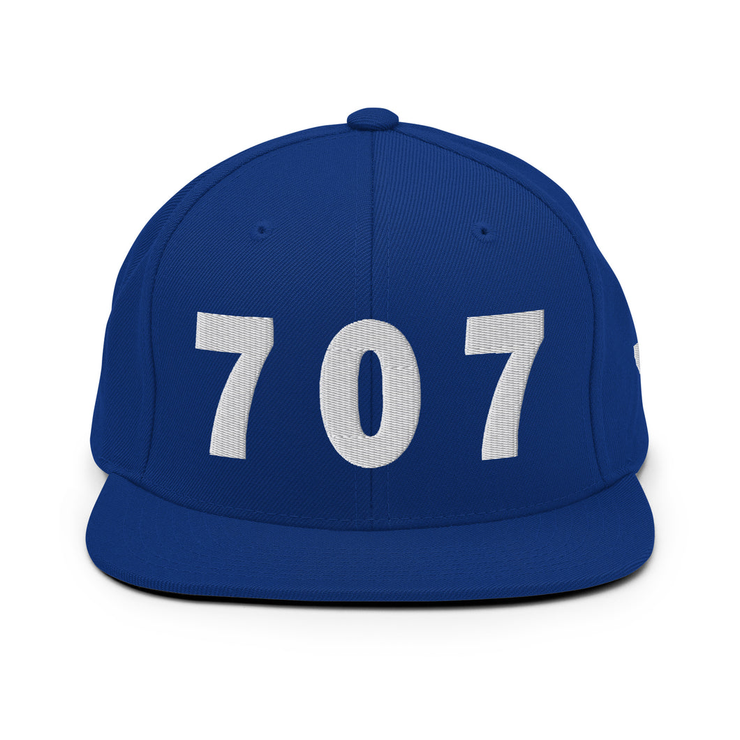 707 Area Code Snapback Hat