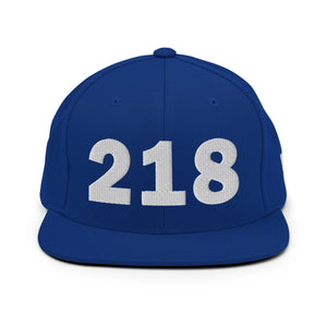 218 Area Code Snapback Hat