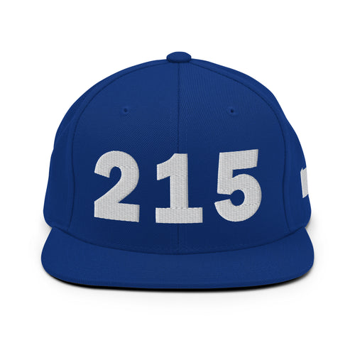 215 Area Code Snapback Hat