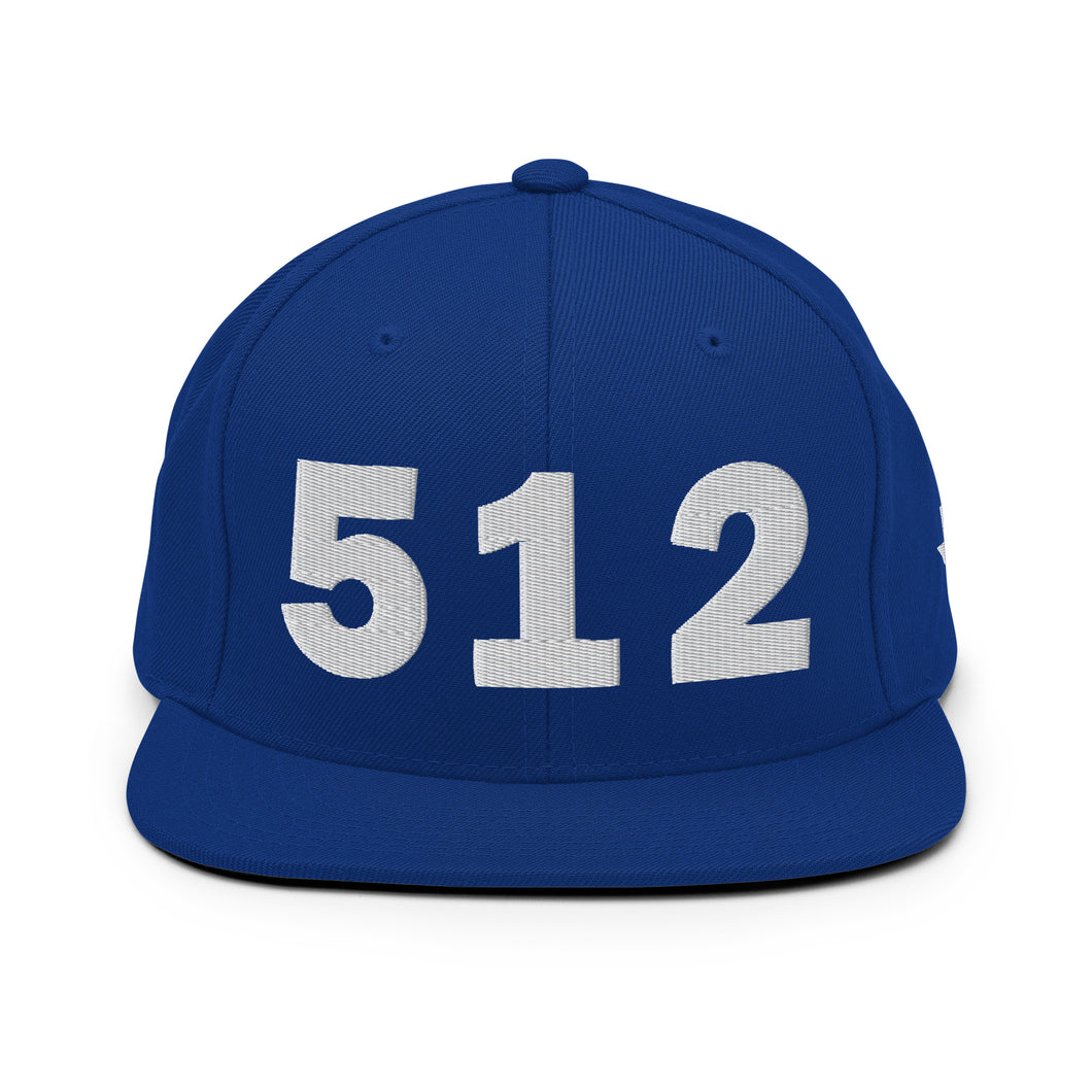 512 Area Code Snapback Hat