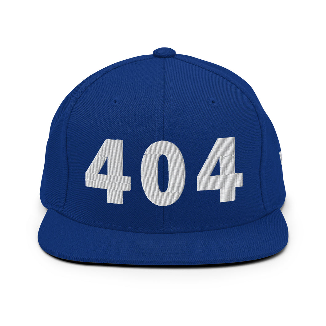 404 Area Code Snapback Hat