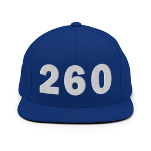 260 Area Code Snapback Hat