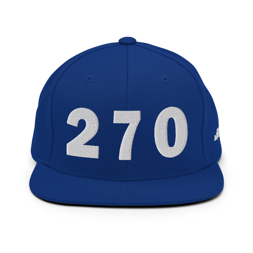 270 Area Code Snapback Hat