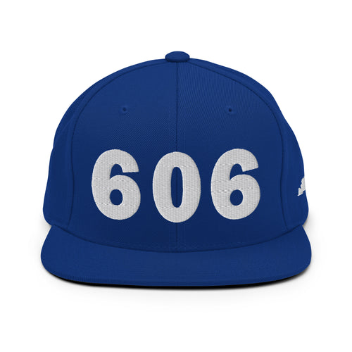 606 Area Code Snapback Hat