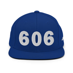 606 Area Code Snapback Hat
