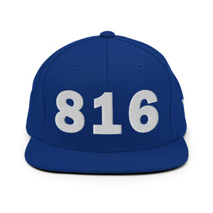 816 Area Code Snapback Hat