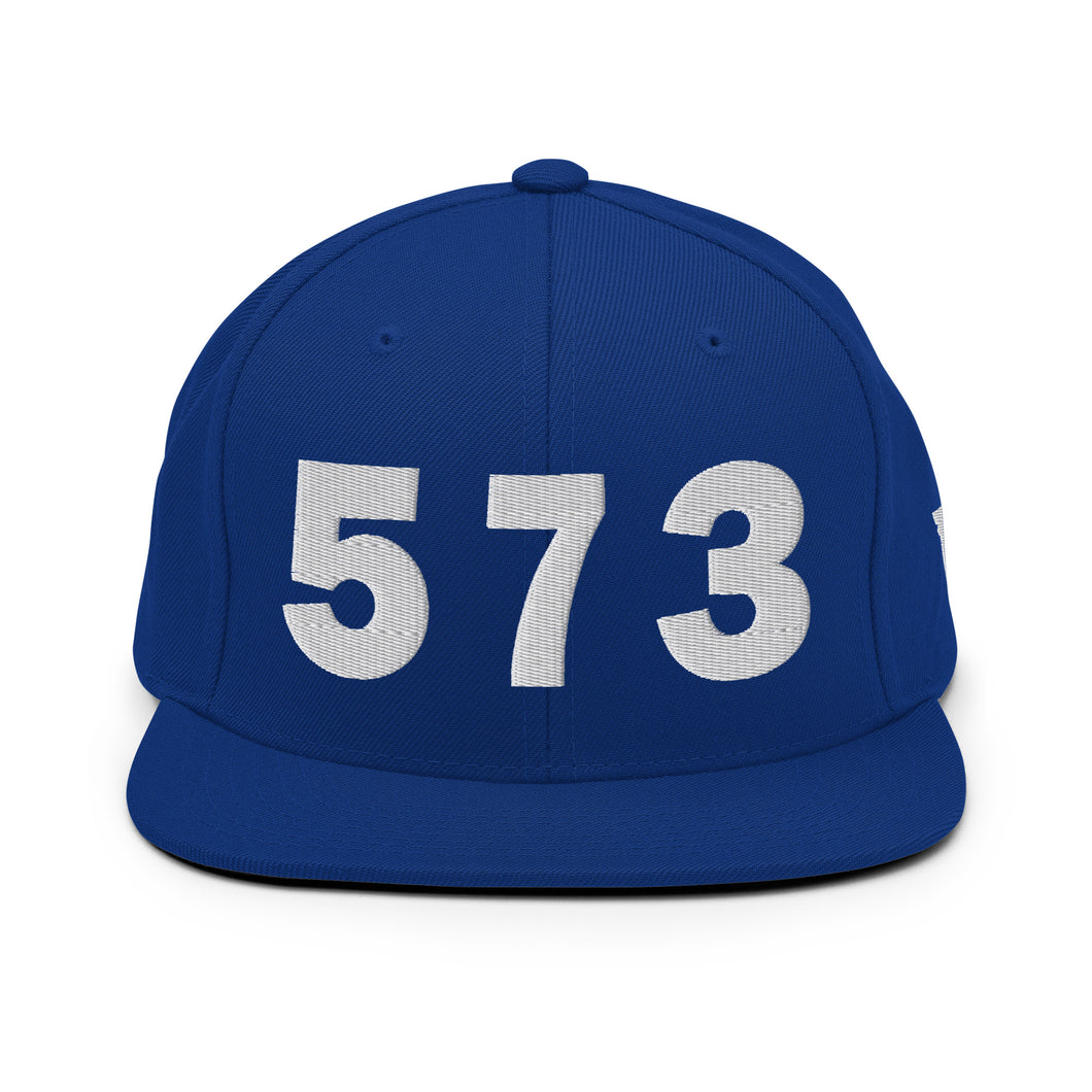 573 Area Code Snapback Hat