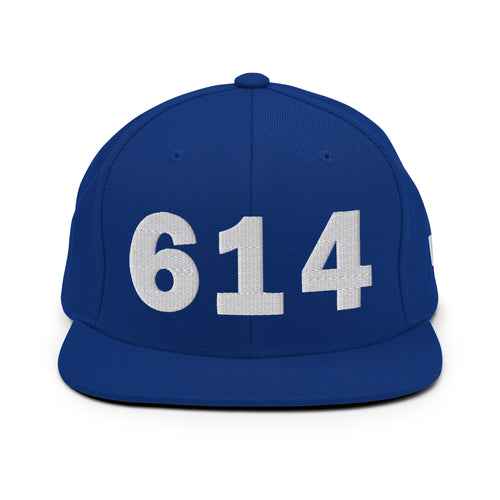 614 Area Code Snapback Hat