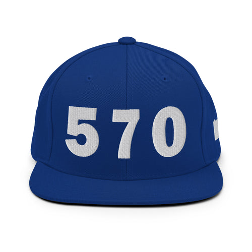 570 Area Code Snapback Hat