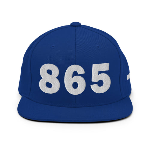 865 Area Code Snapback Hat