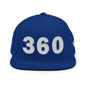 360 Area Code Snapback Hat