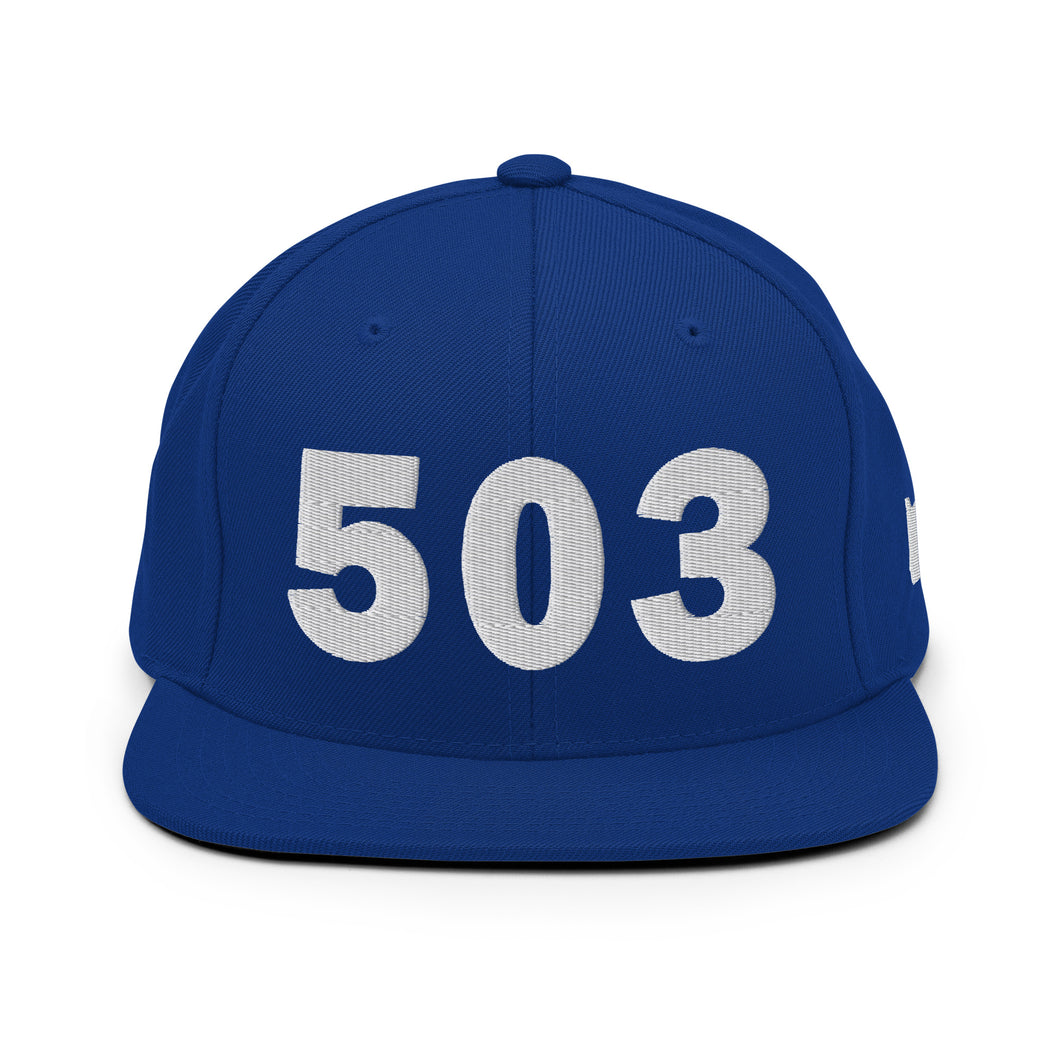 503 Area Code Snapback Hat