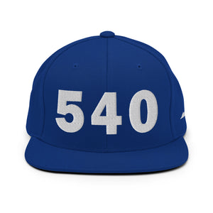 540 Area Code Snapback Hat