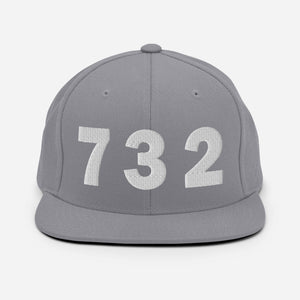 732 Area Code Snapback Hat