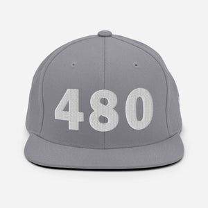480 Area Code Snapback Hat