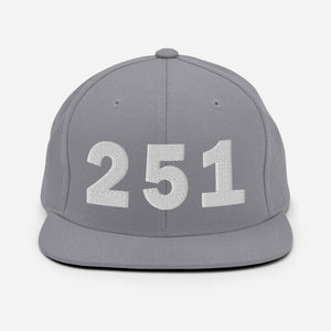 251 Area Code Snapback Hat