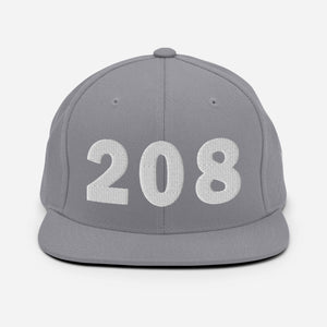 208 Area Code Snapback Hat