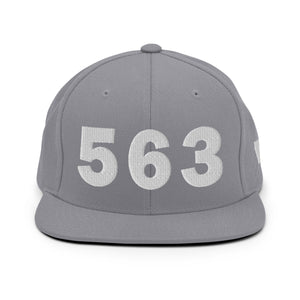 563 Area Code Snapback Hat
