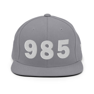 985 Area Code Snapback Hat