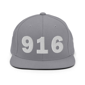 916 Area Code Snapback Hat