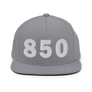 850 Area Code Snapback Hat